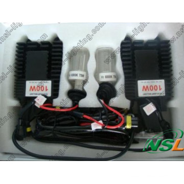 Alta potência AC 12V 100W 6000k Lâmpadas de xenon HID Kit de xenon HID Plug and Play Kit de conversão de xenon HID